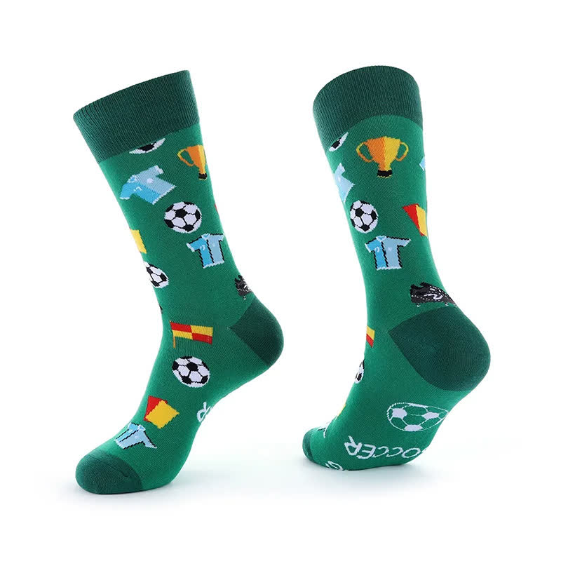 Lustige Viertelsocken mit Fußballmotiv (3 Paar) - G - EU39-43 (US6-9) - image 7