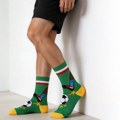 Fußballstreifen-Viertelsocken (3 Paar) - image 2