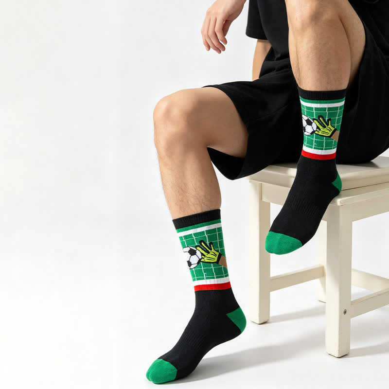 Fußballstreifen-Viertelsocken (3 Paar) - image 1