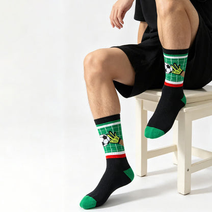 Fußballstreifen-Viertelsocken (3 Paar) - image 1