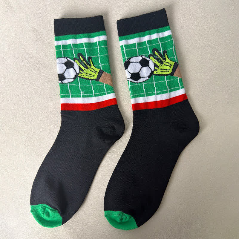 Fußballstreifen-Viertelsocken (3 Paar) - Schwarz - EU39-43 (US6-9) - image 3