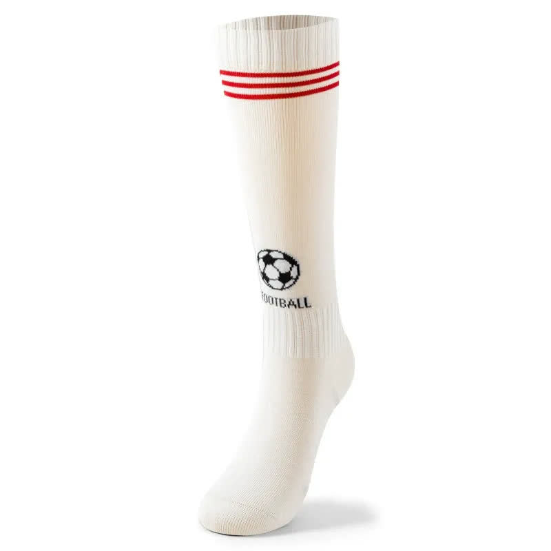 Kniehohe Fußballsocken aus Baumwolle (3 Paar) - Weiß - EU37-41 (US4-7,5) - image 3
