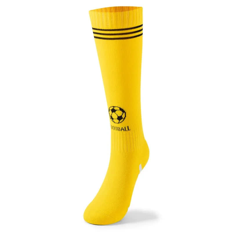 Kniehohe Fußballsocken aus Baumwolle (3 Paar) - Gelb - EU37-41 (US4-7,5) - image 5