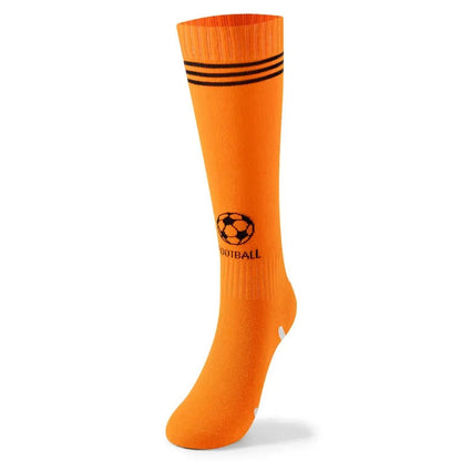 Kniehohe Fußballsocken aus Baumwolle (3 Paar) - Orange - EU37-41 (US4-7,5) - image 2