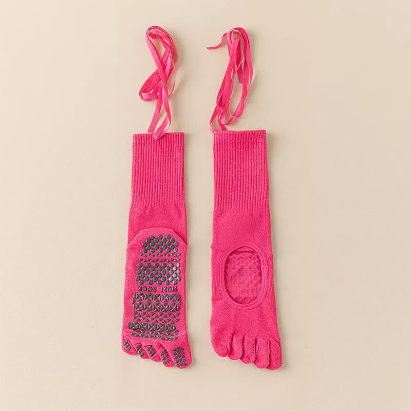 Ballett-Zehensocken mit rutschfester Spitze (2 Paar) - Rose - EU35-39 (US2-6) - image 5