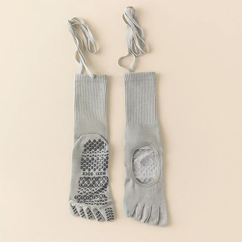 Ballett-Zehensocken mit rutschfester Spitze (2 Paar) - Grau - EU35-39 (US2-6) - image 3