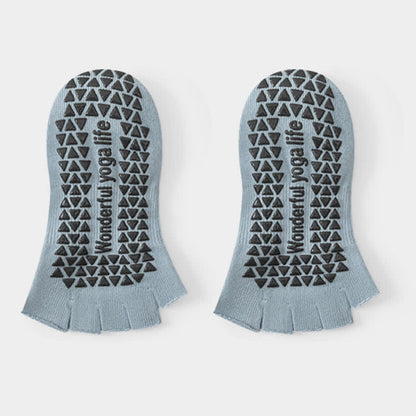 Niedrig geschnittene Zehensocken mit Grip (2 Paar) - Blau - EU35-40 (US2-7) - image 8