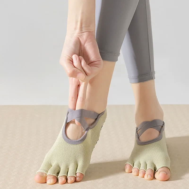 Niedrig geschnittene Zehensocken mit Grip (2 Paar) - image 3