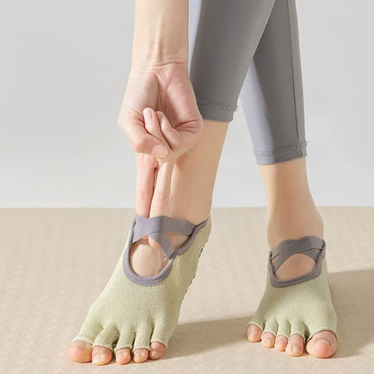 Niedrig geschnittene Zehensocken mit Grip (2 Paar) - image 3