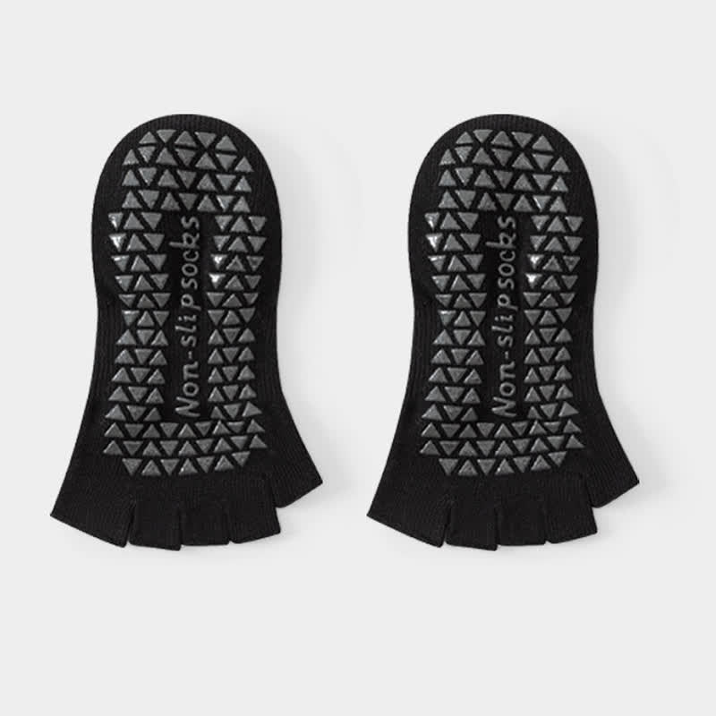 Niedrig geschnittene Zehensocken mit Grip (2 Paar) - Schwarz - EU35-40 (US2-7) - image 4