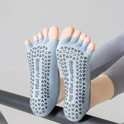 Niedrig geschnittene Zehensocken mit Grip (2 Paar) - image 2
