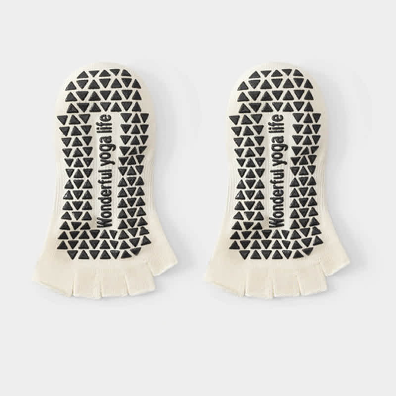 Niedrig geschnittene Zehensocken mit Grip (2 Paar) - Weiß - EU35-40 (US2-7) - image 6
