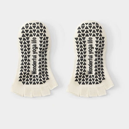 Niedrig geschnittene Zehensocken mit Grip (2 Paar) - Weiß - EU35-40 (US2-7) - image 6