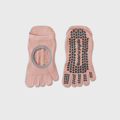 Fünf Zehen Yoga-Socken mit Grip (2 Paar) - Rosa - EU35-40 (US2-7) - image 7