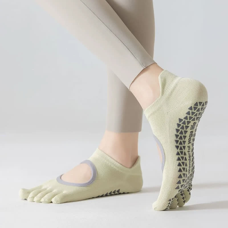 Fünf Zehen Yoga-Socken mit Grip (2 Paar) - image 3