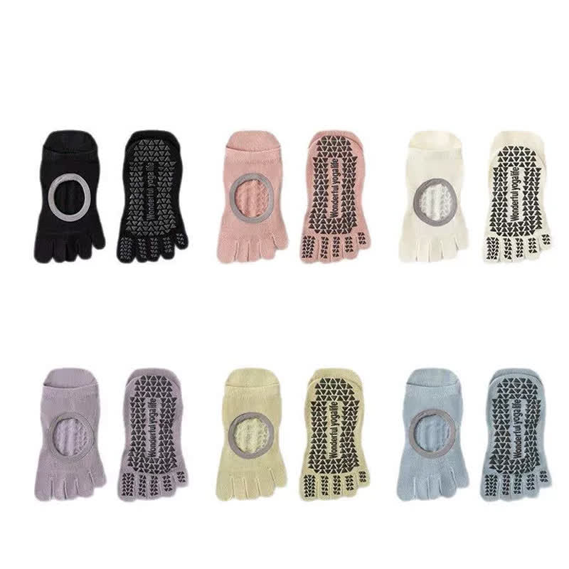 Fünf Zehen Yoga-Socken mit Grip (2 Paar) - image 4