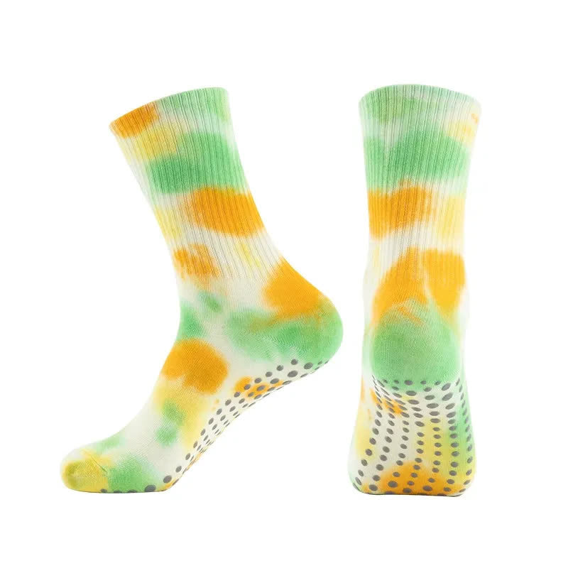 Batik-Yoga-Socken mit Grip (2 Paar) - Grün - EU38-42 (US5-8) - image 8