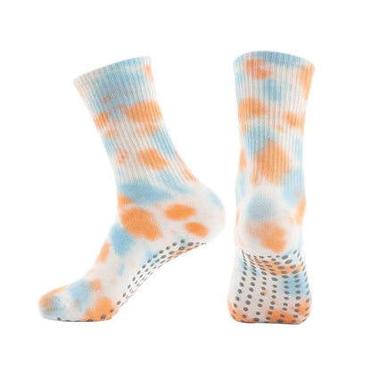 Batik-Yoga-Socken mit Grip (2 Paar) - Hellblau - EU38-42 (US5-8) - image 2