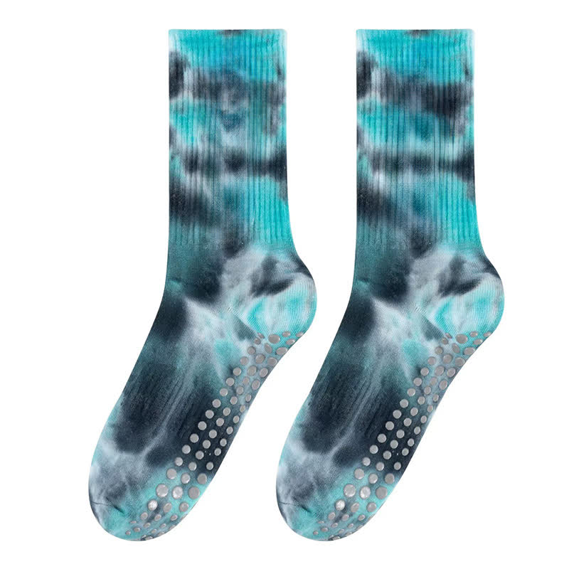 Batik-Yoga-Socken mit Grip (2 Paar) - Dunkelblau - EU38-42 (US5-8) - image 12