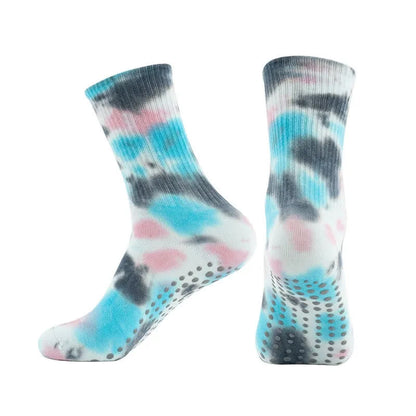 Batik-Yoga-Socken mit Grip (2 Paar) - Blau - EU38-42 (US5-8) - image 4