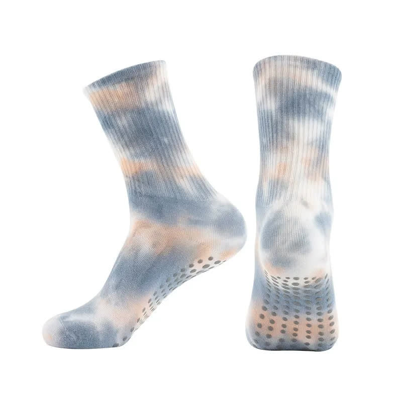 Batik-Yoga-Socken mit Grip (2 Paar) - Grau - EU38-42 (US5-8) - image 11