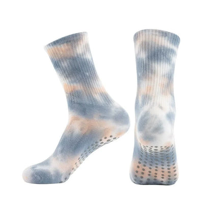 Batik-Yoga-Socken mit Grip (2 Paar) - Grau - EU38-42 (US5-8) - image 11