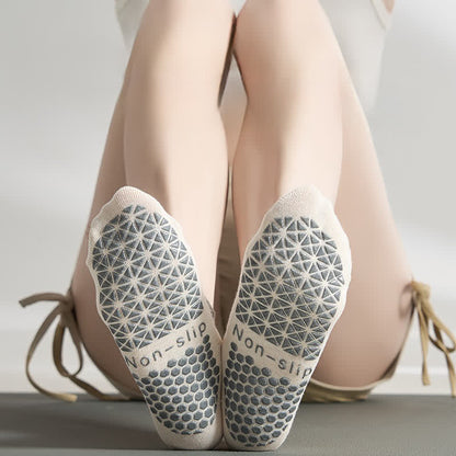 Pilates-Socken mit rutschfestem Griff (2 Paar) - image 0