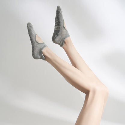 Pilates-Socken mit rutschfestem Griff (2 Paar) - Grau - EU35-41 (US2-7,5) - image 7