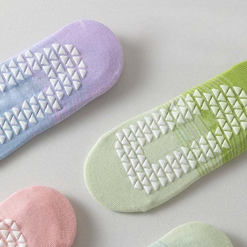 Yoga-Socken mit gekreuzten Riemen und rutschfestem Griff (6 Paar) - image 1