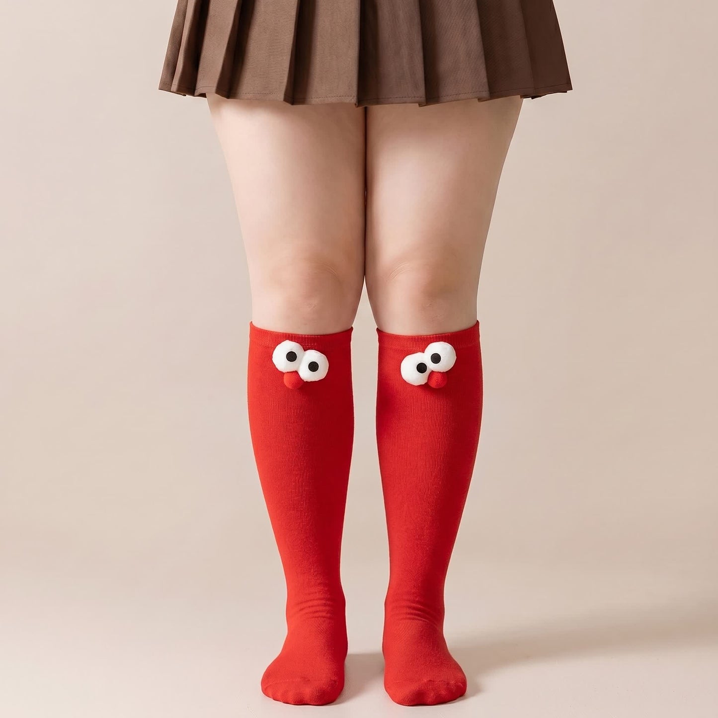 Niedliche Kniestrümpfe mit Tiermotiven (4 Paar) - Rot - EU34-40 (US1-7) - image 6