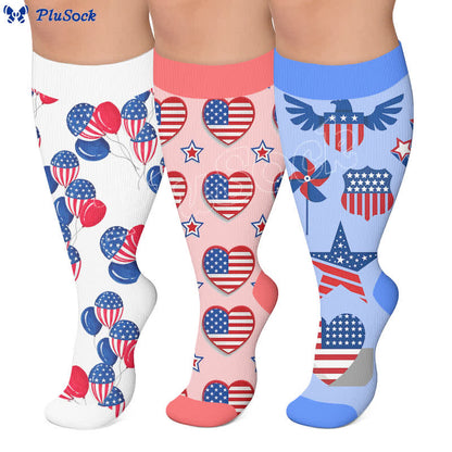 Plus Size Free America Kompressionsstrümpfe - image 0