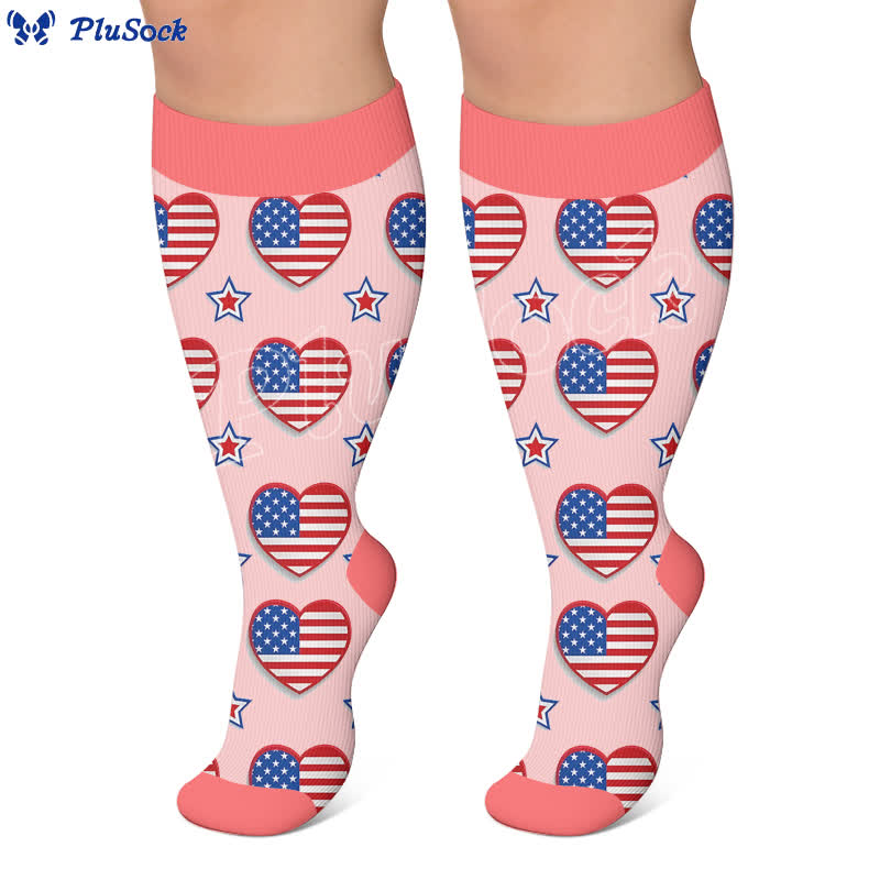 Plus Size Free America Kompressionsstrümpfe - image 5