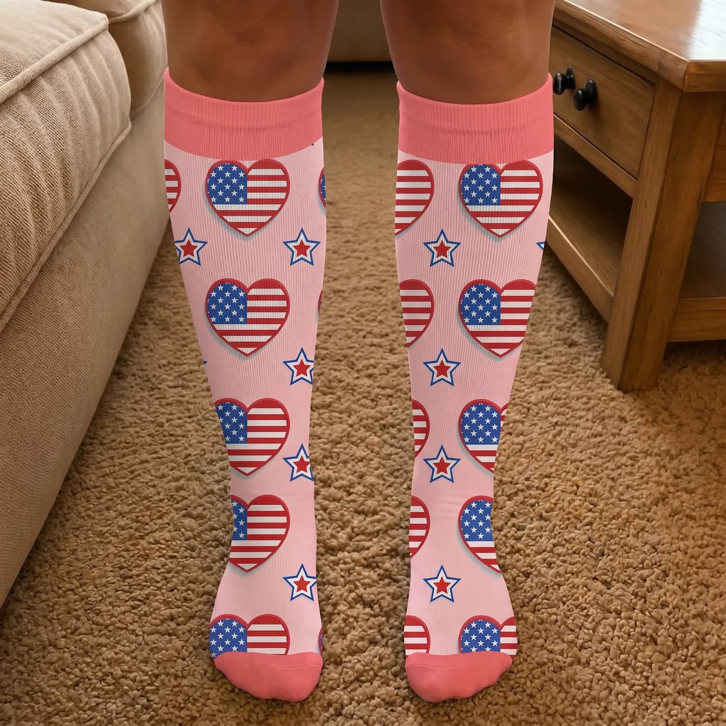 Plus Size Free America Kompressionsstrümpfe - image 2