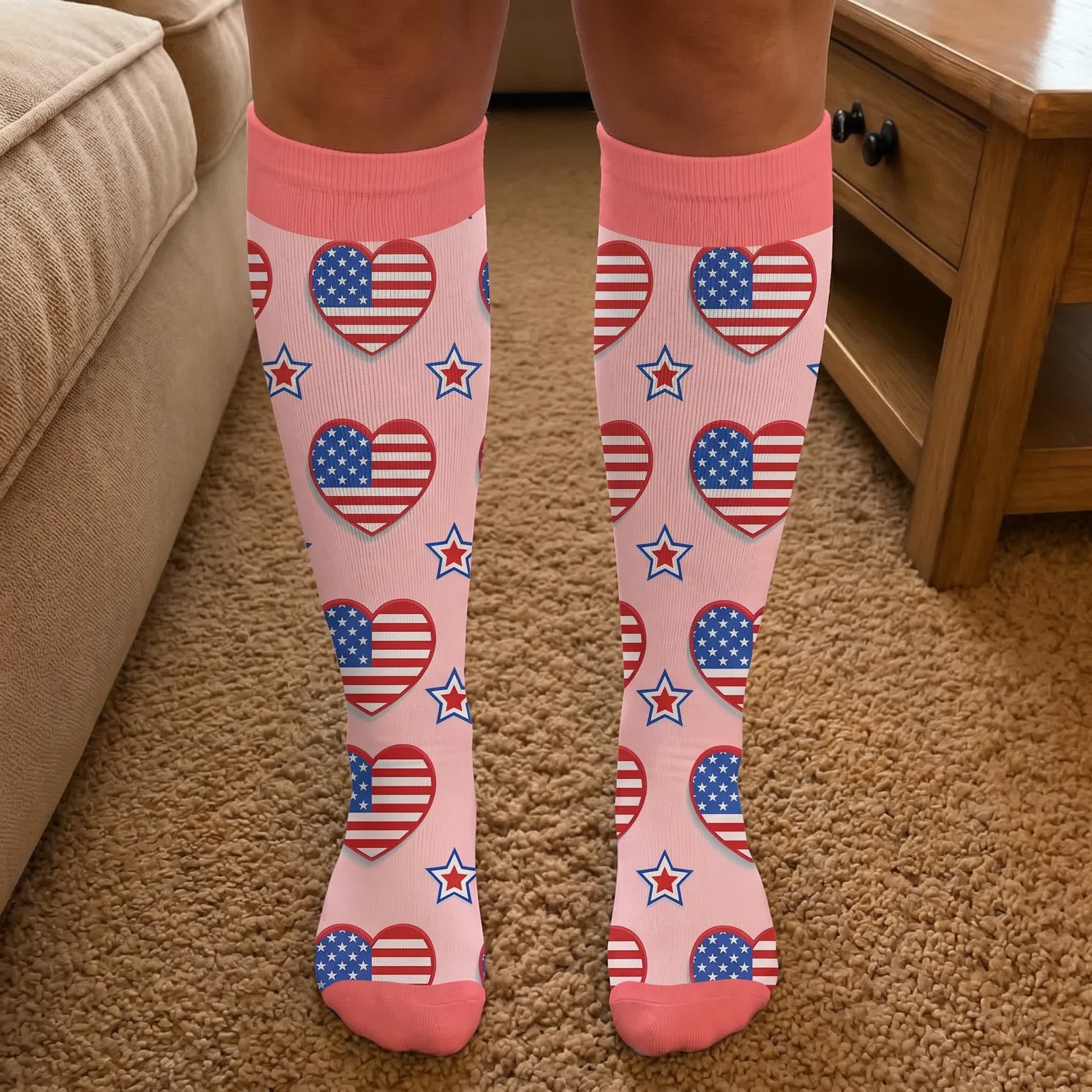 Plus Size Free America Kompressionsstrümpfe - image 2