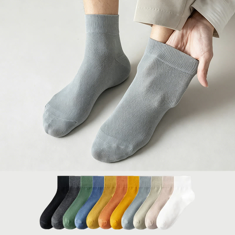 Atmungsaktive Viertelsocken aus Baumwolle (6 Paar) - image 0