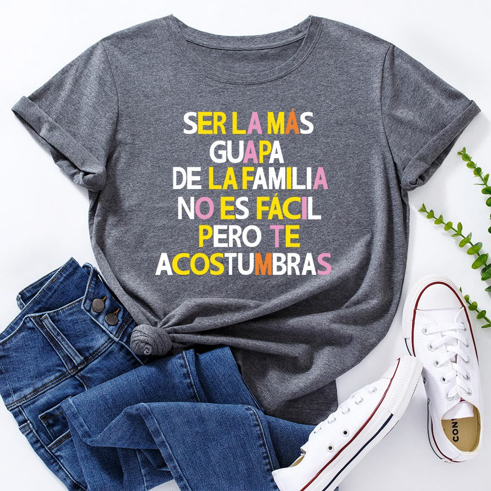 Plus Size T-Shirt mit kreativem Buchstabenprint - Dunkelgrau - 5XL - image 6
