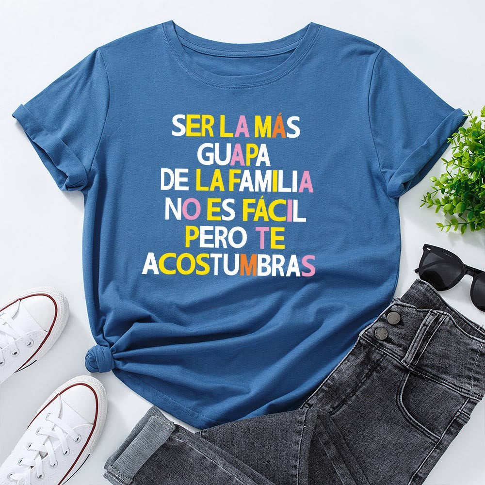 Plus Size T-Shirt mit kreativem Buchstabenprint - Königsblau - 5XL - image 4
