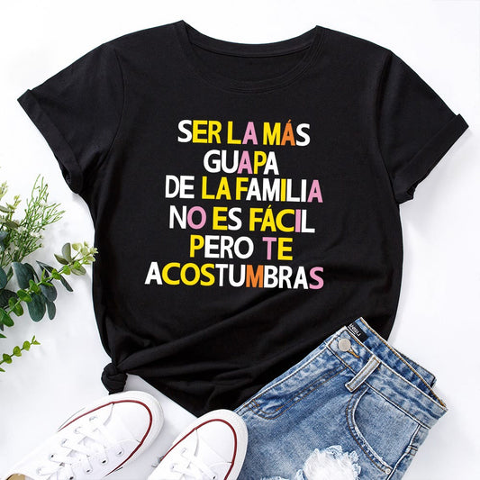 Plus Size T-Shirt mit kreativem Buchstabenprint - Schwarz - 5XL - image 0