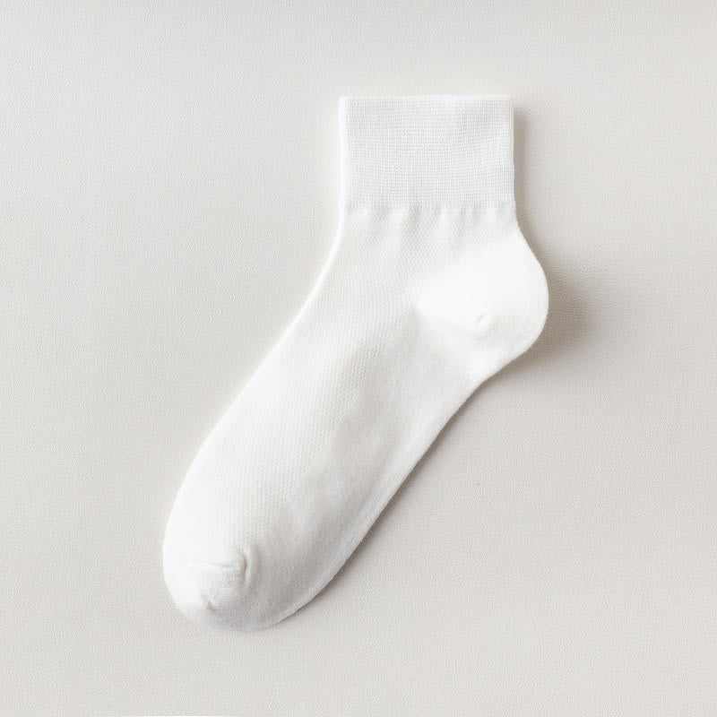 Atmungsaktive Viertelsocken aus Baumwolle (6 Paar) - Weiß - EU45-50 (US11-15) - image 15