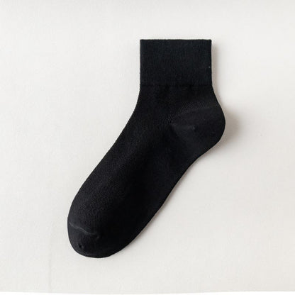 Atmungsaktive Viertelsocken aus Baumwolle (6 Paar) - Schwarz - EU45-50 (US11-15) - image 14