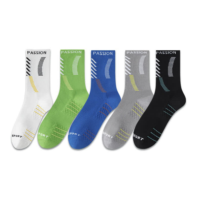 Passion Sport Viertelsocken (5 Paar) - Mehrfarbig - EU38-44 (US5-10) - image 3