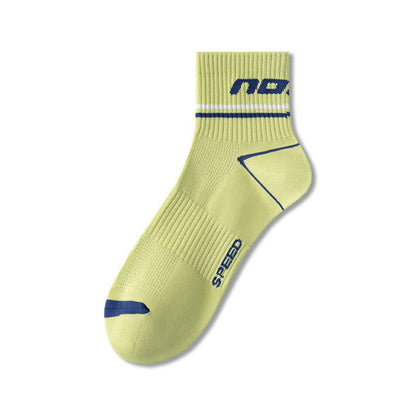 Sportliche Viertelsocken aus Mesh-Gewebe (5 Paar) - Grün - EU38-44 (US5-10) - image 1