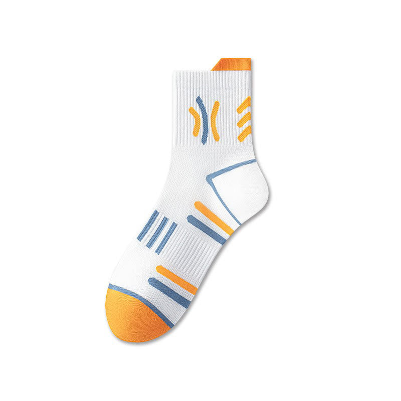 Sportliche Viertelsocken aus Baumwolle (5 Paar) - Orange - EU38-44 (US5-10) - image 2