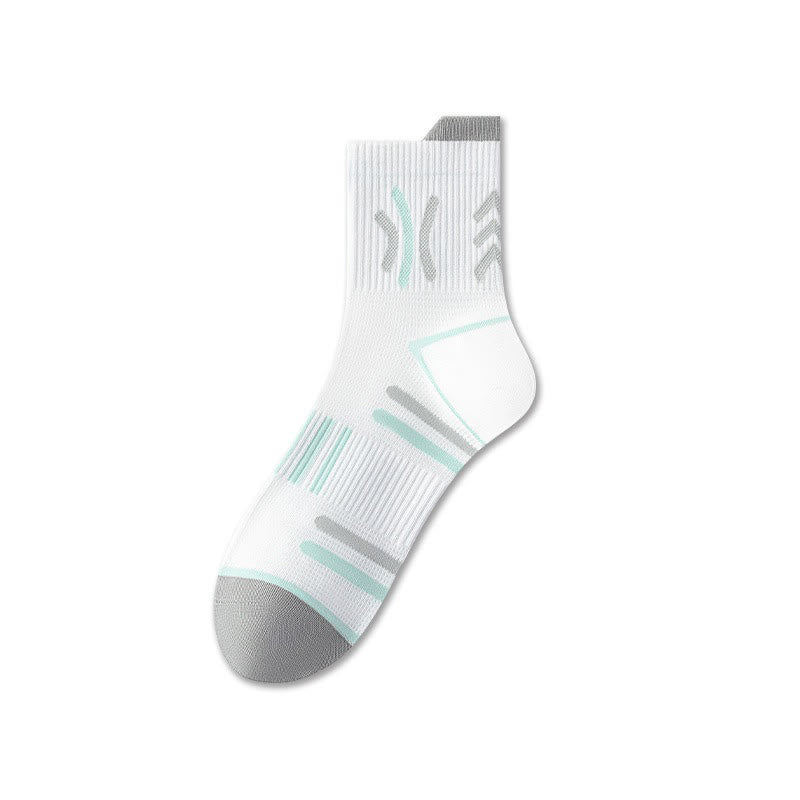 Sportliche Viertelsocken aus Baumwolle (5 Paar) - Weiß - EU38-44 (US5-10) - image 3