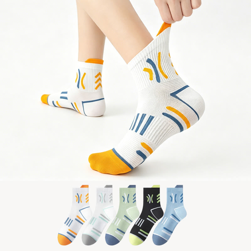 Sportliche Viertelsocken aus Baumwolle (5 Paar) - image 0