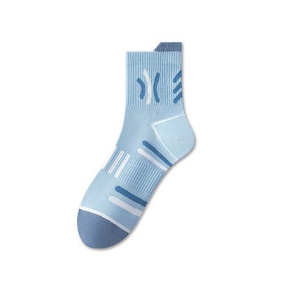 Sportliche Viertelsocken aus Baumwolle (5 Paar) - Blau - EU38-44 (US5-10) - image 5
