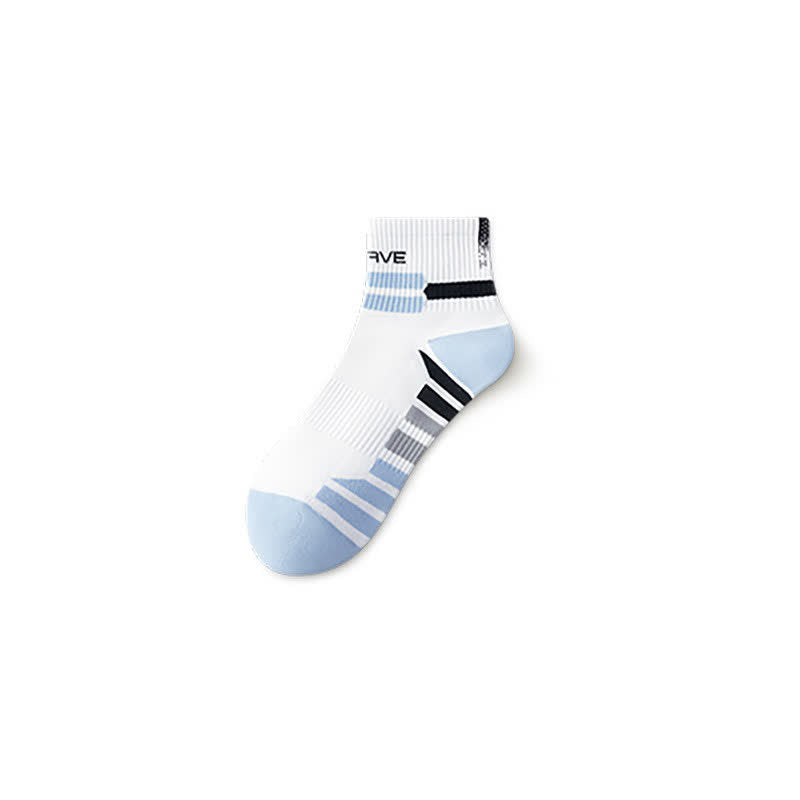 Brave Rippsocken für sportliche Viertelkreise (5 Paar) - Weiß - EU38-44 (US5-10) - image 3