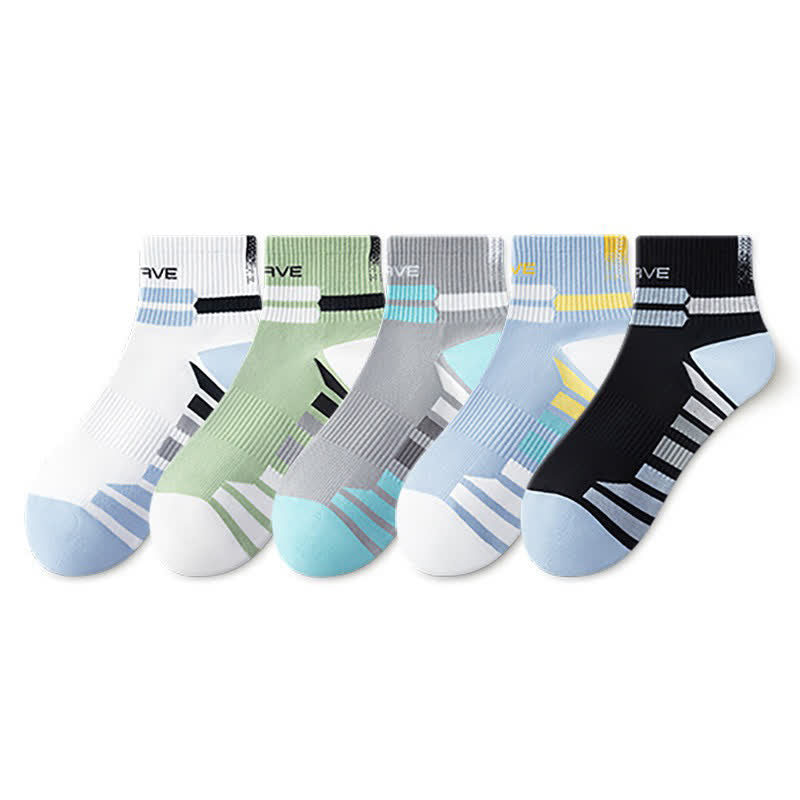 Brave Rippsocken für sportliche Viertelkreise (5 Paar) - Mehrfarbig - EU38-44 (US5-10) - image 7