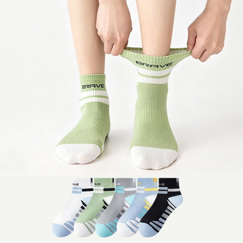 Brave Rippsocken für sportliche Viertelkreise (5 Paar) - image 0