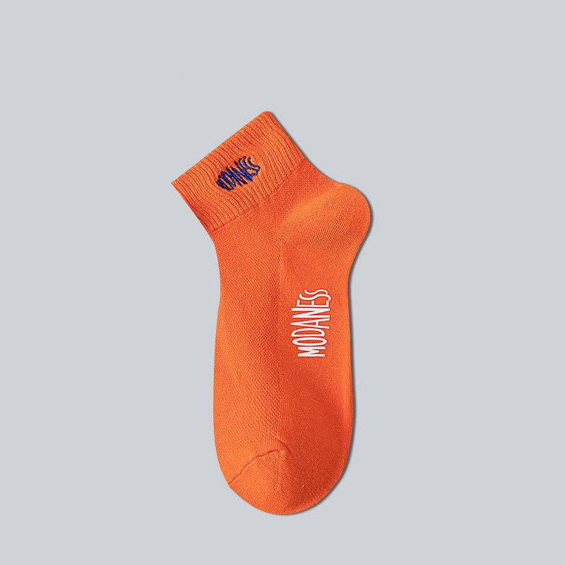 Atmungsaktive Baumwoll-Knöchelsocken (8 Paar) - Orange - EU38-45 (US5-11) - image 5